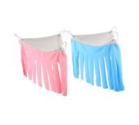 ibasenice 2pièces Hamac Angle pour Hamster et Petit Animal Cachette Triangulaire pour Cage Lit Suspendu pour Cochon et Furet