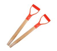 ibasenice 2pièces Manche Bois Remplacement Bêche Fourche Pelles Poignée Forme d Accessoires Outils Jardinage