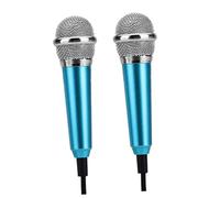 ibasenice 2pièces Microphone pour Chansons k Bleu Microphone pour Téléphone Portable Et Bar k Mini Enregistrement Type Aléatoire