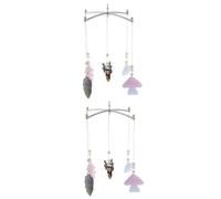 ibasenice 2pièces Mobile Musical Pour Wind Chime Décoratif Pour Lit Accessoire De Chambre à Coucher Pour Décoration De Nourrissons Et Événements Festifs
