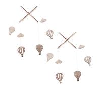 ibasenice 2pièces Montgolfière Wind Chimes Décoration Pour Chambre Garçon Fille Accessoires Photo Pour Garçon Fille Et Garçon Fille Amusants Et Sûrs