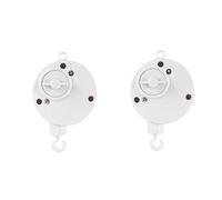 ibasenice 2pièces Music Box Mobile Avec De Suspension Pour Berceau Éveille Musical Et Visuel Pour Blanc
