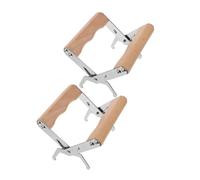 ibasenice 2pièces Outil De Levage Cadre Ruche Acier Avec Manches Bois Ergonomiques Lot Pour Apiculteurs Professionnel Matériel Apiculture Sécurisant La Manipulation