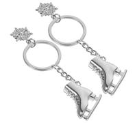 ibasenice 2pièces Porte-clés Patins Glace Hiver Pendentif Patinage Créatif de Portable et Résistant Accessoire Décoratif Féminin