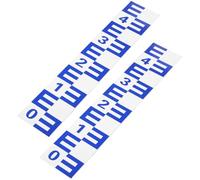 ibasenice 2pièces Règle Niveau Eau Autocollante Réfléchissante Aluminium pour Piscine Étanche Multifonction