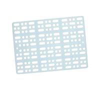 ibasenice 2pièces Tapis De Sol pour Cage Lapin PVC sans Odeur avec Fixations pour Protection Confortable Et Hygiénique De Mats Bleus pour Petits Animaux