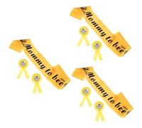 ibasenice 3 Ensembles Abeille Badge Bandoulière Ceinture Pour Robe De Maternité Maman Ceinture Bébé De Maternité Pour Bébé Jaune Tissu De