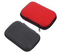 ibasenice 3 Ensembles Choisir La Étui À Fermeture Éclair pour Écouteurs Accessoires pour Banjos Conteneur De Médiator Conteneur De Voyage Chargeur Cas Eva 4 Pièces * 3
