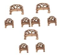 ibasenice 3 Ensembles Mini De Jardin Décor Miniature Banc Chaises Accessoires pour Féeriques Bonsai 3 Pièces * 3