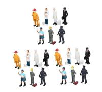 ibasenice 3 Ensembles Mini Figurines Réalistes pour Décor de Table à Sable Modèles Micro Lisses et