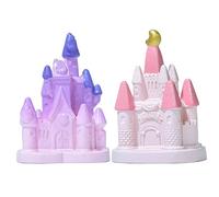 ibasenice 3 Ensembles Miniature Castle Statues pour Décoration De Jardin Ornements De Et Décor De Gâteau Accessoires De Jardin Et Résistants 2 Pièces * 3