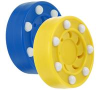 ibasenice 3 Ensembles Rondelle De Hockey Glace pour Terrain Sec Entraînement De Hockey De Équipement De Hockey en Salle pour Enfants Rondelle De Hockey Glace 2 pièces * 3
