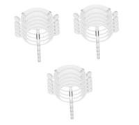 ibasenice 3 Ensembles Support De Baseball Transparent Acrylique Lot de Supports De pour Balle De Baseball Tennis Et Golf Rack Décoratif Économiseur Espace avec Accessoires 5 Pièces * 3