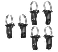 ibasenice 3 Paires Poignées de Guidon de Vélo Ergonomiques Embouts de Barres Antidérapants de Pression Poignet Confort et Absorption des Chocs pour Cyclisme Montagne Noir