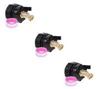 ibasenice 3 Pièces Adaptateur IBC pour Robinet de Cuve Connecteur pour de Fait Remplacement Durable pour Raccords de Tuyau et Sortie Étanche