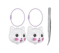 ibasenice 3 Pièces Boîte Mémoire pour Poils de Chat Transparent Porte-clés Capsule Souvenir avec Pince Coffret Commémoratif Portable pour Collection de Poils Animaux