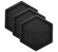 ibasenice 3 pièces Bol Alimentation Reptile Hexagonal Plastique Résistant pour Eau et Nourriture Terrarium Tortue Terrestre et Petits Animaux