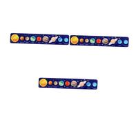 ibasenice 3 Pièces Énigme du Système Solaire Accessoires De Jeux Assortis Jouet Correspondant à l'espace Jouets du Système Solaire Scie Sauteuse Puzzle en Bois Panneaux Solaires Enfant