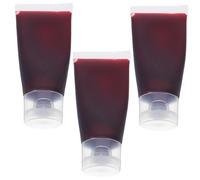 ibasenice 3 Pièces Fake Blood Makeup Kit Realistic Thick For Halloween Party Pranks Washable Safe For Face Clothes Cosplay And Special Effects