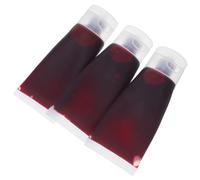 ibasenice 3 Pièces Fake Blood Set Thick Washable Artificial Blood For Halloween Cosplay Party Pranks Safe Skin Friendly Horror Movie Props