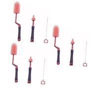 ibasenice 3 Pièces Goupillon Brosse De Nettoyage Pour Biberon Épurateur De Silicone De Brosse à D'eau Longue Poignée Brosse En Silicone Faire Tourner Matériel Pp