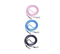 ibasenice 3 Pièces Lot de 3 Lanières pour Moufles Garçon et Filles en Nylon Résistant, Porte-moufles Multi-Usage avec Clips, Cordons Bleu Marine, Rose et Bleu Roi, pour Activités de Plein