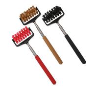 ibasenice 3 pièces Lot de Massants Télescopiques Portables Outil de Massage Dos à Poignée Confortable Roue de Grattage Pratique pour Relaxation et Soulagement des Couleur Couleur Aléatoire