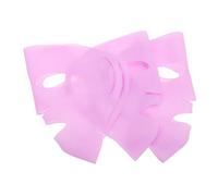 ibasenice 3 Pièces Masque Facial en Silicone Réutilisable, Masques en Feuille de Silicone, Design 3d, Crochets D’oreille, Hydratant, Anti-glissement, pour Soins du Visage à Domicile