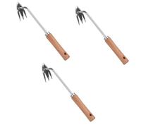 ibasenice 3 Pièces Outils de désherbage extracteur à Main Outil de Suppression Outils de Jardin poignée désherbeur Main de Jardinage à Nouveau Manuel Weeder Métal
