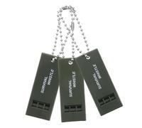 ibasenice 3 pièces Sifflet de Survie Extérieur Sifflet Urgence Haute Fréquence pour Sauvetage de Tremblement de Terre Équipement de Sécurité pour Randonnée Camping et Navigation