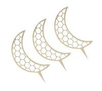ibasenice 3 Pièces Support en Pot en Bois Treillis Blanc Balcon jardinières pour Plantes d'extérieur Titulaires Treillis d'arc de Jardin Petit Treillis d'intérieur Treillis en Pot Beige