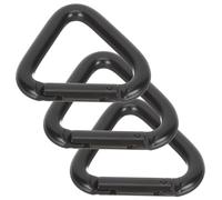 ibasenice 3 pièces Triangle Carabiner Clip Aluminium Robuste Escalade Léger et Résistant Boucle de Ceinture Outdoor pour Randonnée et Camping Fixation Sécurisée et Compacte