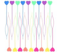ibasenice 30 Pcs Outil de Tressage de Cheveux en Plastique de Cœur pour Filles, Accessoire de Coiffure Délicat, Gagne-temps pour Styling Quotidien et Fêtes