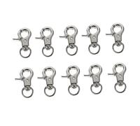 ibasenice 30 Pièces Clips de Sécurité pour Porte de Cage à Oiseaux Boucle pour Cage Perroquet Clips Métalliques et Faciles à Installer