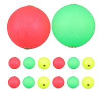 ibasenice 30 Pièces Float Fishing Set High-Visibility Foam Floating Balls with Rings Multipurpose Bobbers for River Netting and Aquaculture