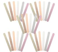 ibasenice 30 Pièces Lime à Ongles Eva Double Face Poudre Pailletée Polissoirs à Ongles Professionnels pour Salon de Manucure Lissage et Brillance Pédicure