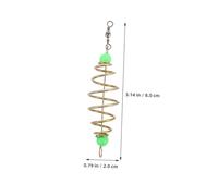 ibasenice 30 pièces Luminous Spring Fishing Lure Feeder Cage Stainless Steel Glow Beads Bait Holder for Carp and Freshwater Saltwater Fishing
