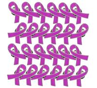 ibasenice 30pièces Broche Ruban Anti-violence Lot de Épingle Créative Symbole Amour Broche Unique