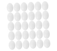 ibasenice 30pièces Lot de Œufs De Pigeon Plastique Réalistes Solides pour Stopper La Ponte Décoration Et Loisirs Créatifs pour Gestion De Reproduction