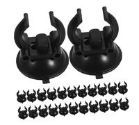 ibasenice 30pièces Ventouses pour Aquarium et Colliers de Serrage pour Tuyaux Eau Supports de Fixation Plastique pour Lampes Submersibles et Tiges Chauffantes