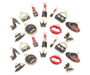 ibasenice 36 Pendentifs de Maquillage Soi-même en Alliage, 36 Pièces, Style Mixte, Accessoires pour Fabrication de Bijoux Diy, pour Bijoux et Parures Plusieurs styles
