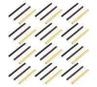 ibasenice 36 Pièces Bâtonnets de Colle Kératine pour Postiche et Postiche, Nano Bâtons Thermofusibles, Noir, Jaune et Marron, Usage Salon et Maison