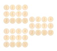 ibasenice 36pièces Cartes De Croissance Pour Garçon Fille De Cartes De Merveilles Mensuelles Né Accessoires Photo Personnalisés Pour Fille Et Garçon Pour Capturer Les Moments Précieux