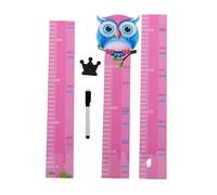 ibasenice 3ensembles Règle De Autocollante Pour Garçon Fille Décalque Mural Décoratif Avec Motifs Animaux Mesurez La La Crèche Salon Étanche Et Amovible Sans Résidu Autocollants Pour