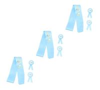 ibasenice 3ensembles Set Sash Et Badges Pour Futurs Parents Écharpe Et Épingles Maman Et Papa Pour Shower Décoration Fun Et Pratique Pour Annonce De Genre