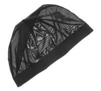 ibasenice 3pcs Bonnet Filet pour Postiche en Tissu Noir, Respirant et Taille Ajustable, Accessoire Pratique pour Coiffure et Maintien des Cheveux