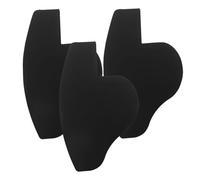 ibasenice 3pcs Carte D'amélioration Ligne Capillaire et Guide de Coiffure Barbe en Pvc Noir, Résistant, Optimisant la Ligne Capillaire, pour Hommes, Coiffure et Stylisme de Barbe