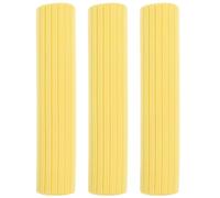 ibasenice 3pcs Têtes de Balai Éponge de Rechange en Mousse et Plastique Jaune, Faciles à Installer, Résistantes la Déformation pour Nettoyage Quotidien du Sol en Bois