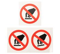 ibasenice 3pièces Autocollants de Sécurité Ne Toucher Ømm Étiquettes Vinyle Avertissement Machines et Sites Industriels Stickers Extérieurs Résistants pour Prévention des Accidents