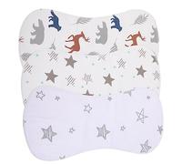 ibasenice 3pièces Bavoirs Pour Garçon Fille Coton Absorbants Et Lavables Bavoirs Épaule Pour Filles Et Pour